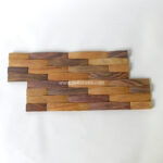 Wood Wall Wave Mix Premium, Natural Wall Cladding for Home Wall Decoration