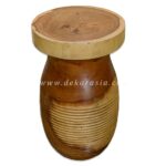 Turned Carved Suar Stool – Wooden Stools for Home Furniture