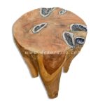 Wood and Aluminium Stool – Wooden Stools for Home Furniture