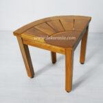 Shaving Stool 4 Legs with Rubber Feet – Wood Stool for Bathroom