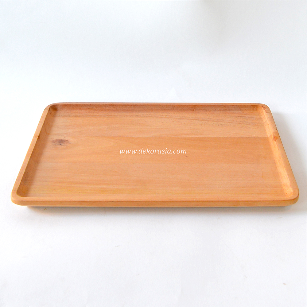 Rectangular Wood Serving Plates, Natural Tableware Dining For Sandwiches, Salad, Finger Foods, Cheese, Burgers, Appetizers